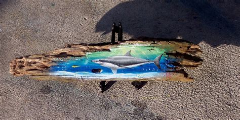 Original paintings on driftwood