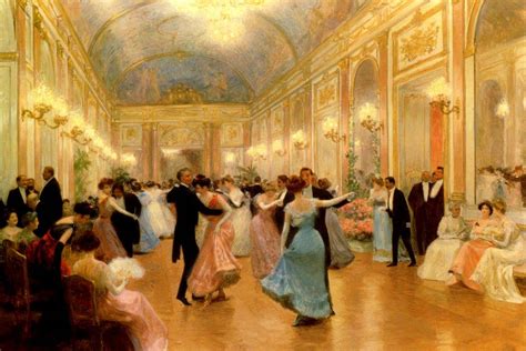 An Elegant Evening Ball Dance Ballroom Dancing Painting By Victor ...