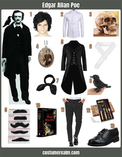 How To Dress Like Dress Like Edgar Allan Poe Guide For Cosplay & Halloween