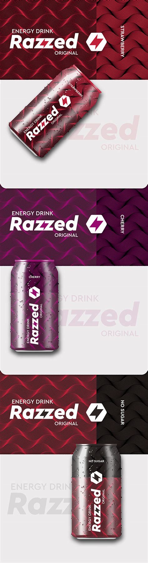 Razzed Energy Drink on Behance