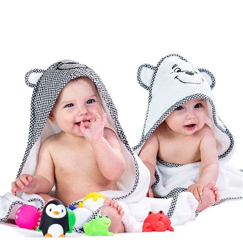 Buy 2 Pack Premium Baby Hooded Towels - Ultra Absorbent - Thick 30"x30 ...