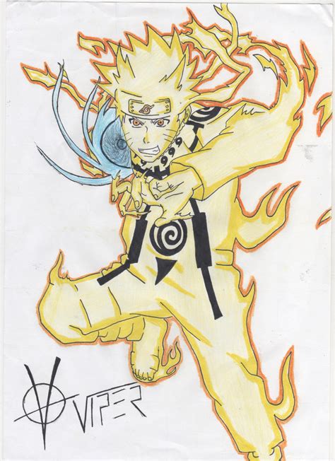 Naruto Kyuubi Mode (Colored) by Viper-Assassin on DeviantArt