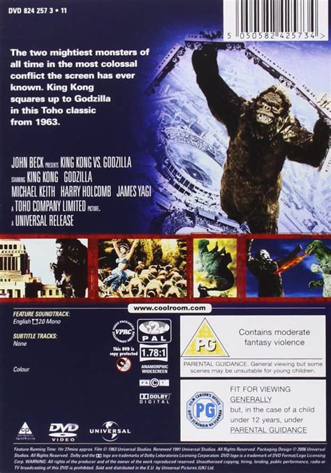 King Kong Vs Godzilla (DVD) – Warner Bros. Shop - UK