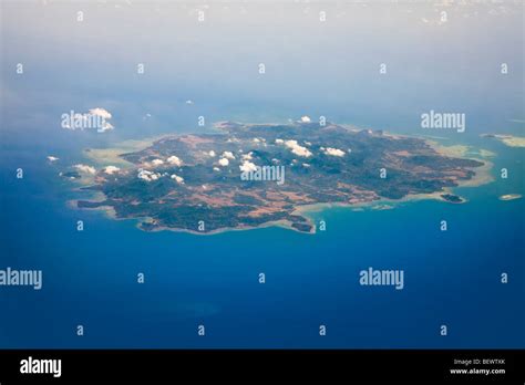 Aerial view of Pulau Bawean Island, East Java, Indonesia Stock Photo ...