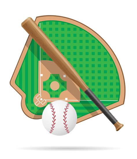 baseball field vector illustration 490447 Vector Art at Vecteezy