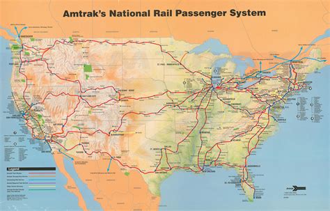 Amtrak Route Map