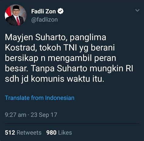 Fadli Zon Jaman Dulu : r/indonesia