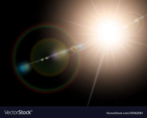 Sunlight special lens flare light effect Vector Image