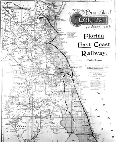 Florida Memory • Map showing the Florida East Coast Railway lines