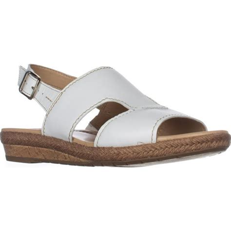 Naturalizer - Womens naturalizer Reese Flat Comfort Sandals - White ...