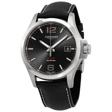 Longines - Longines Conquest VHP Quartz Black Dial Men's Watch L3.726.4 ...