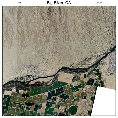 Aerial Photography Map of Big River, CA California