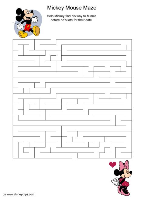 Printable Disney Mazes - Disney's World of Wonders | Disney coloring ...