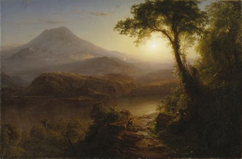 Fondos de Pantalla Amaneceres y atardeceres Pintura Frederic Edwin ...