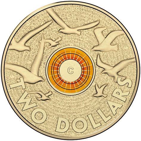 2015 $2 Remembrance Day 'C' Mintmark Coloured Uncirculated Coin - Town ...