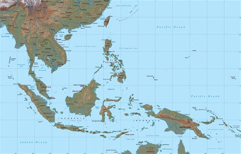 Printable Southeast Asia Map