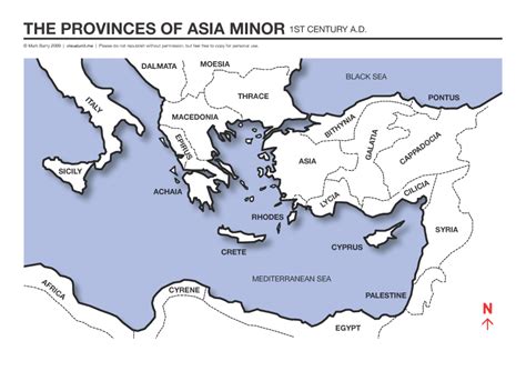 Asia Minor Map Bible | Images and Photos finder