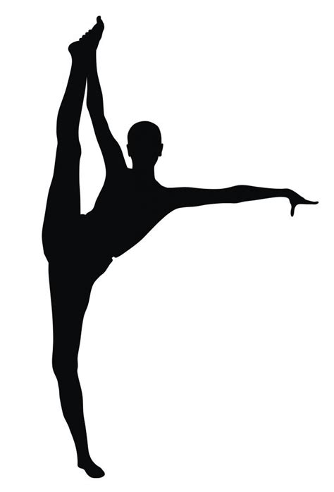 Gymnastics Silhouette Splits | Free download on ClipArtMag