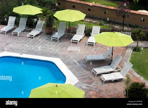 Swimming pool in a tourist resort, Mexico City, Mexico Stock Photo - Alamy