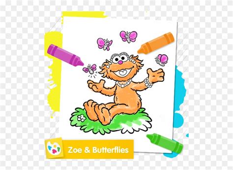 Elmo And Zoe Coloring Pages