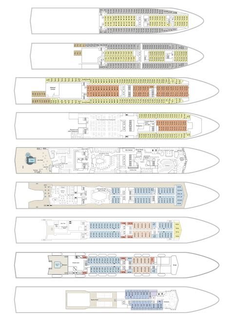 Marella Spirit Deck Plans | CruiseInd