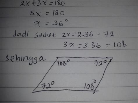 Menghitung Besar Sudut Pada Jajar Genjang - Dikte ID