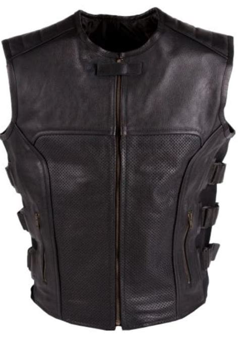 SWAT Style Leather Vest – BRUTE BIKER GEAR