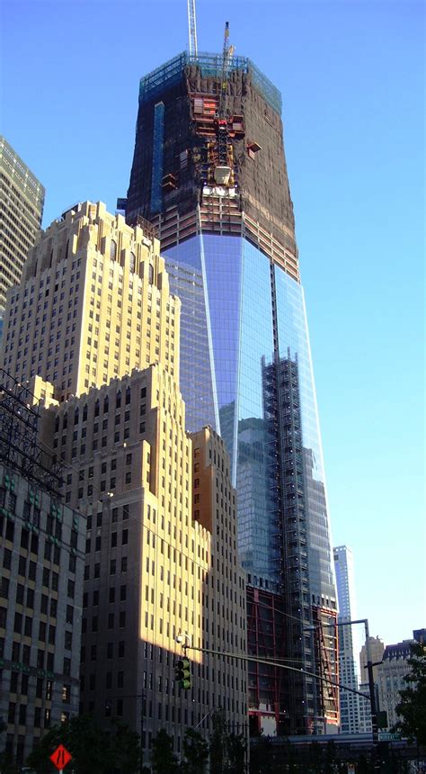 File:One World Trade Center under construction July 31 2011 from below ...