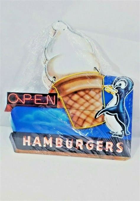 15 Large OPEN Mr. Penguin Soft Ice Cream Cone Hamburgers - Etsy