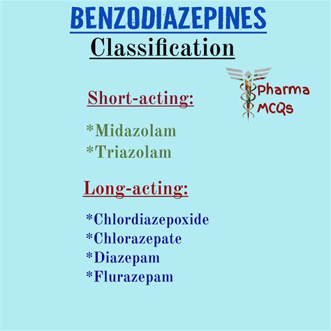 Pharma-MCQs: Classification-Benzodiazepines