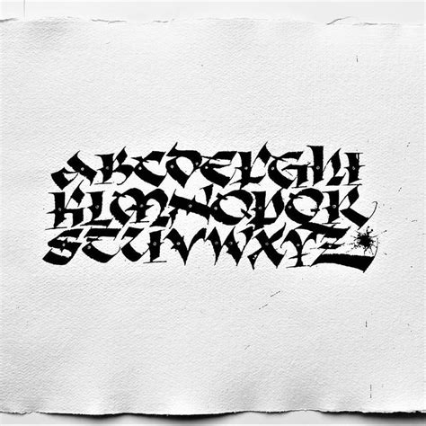 Uncial #calligraphy #lettering #art #textura #typography #script # ...