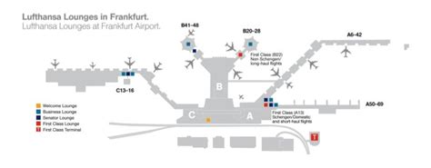 Map of Lufthansa Lounges Frankfurt Airport | Frankfurt airport, Baggage ...