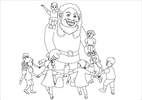 Coloring Pages - The Selfish Giant 6