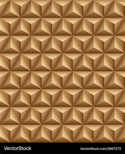 Tripartite pyramid brown seamless texture Vector Image