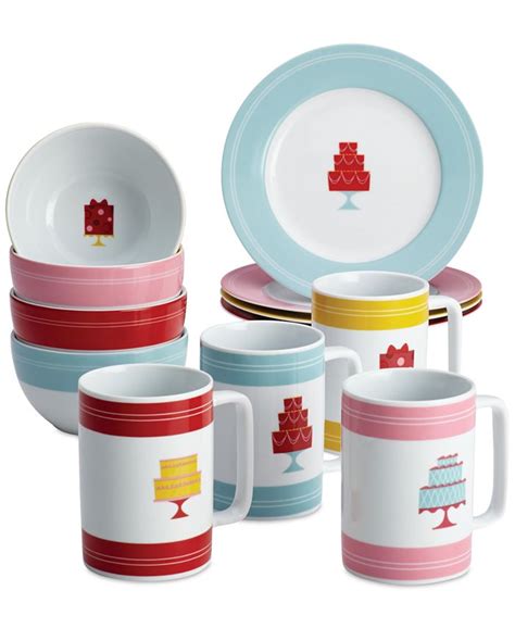 Cake Boss 12-Pc. Porcelain Mini Cakes Dessert Set, Service for 4 - Macy's