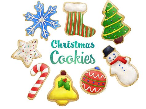 Christmas Cookies Clipart. Instant Digital Download. Sugar | Etsy