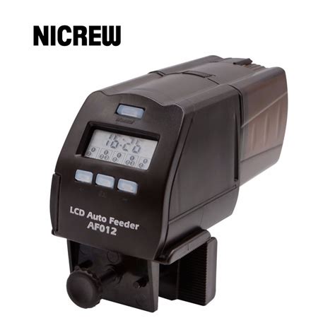 Nicrew Digital LCD Automatic Fish Feeder Aquarium Tank Pond Auto Fish ...