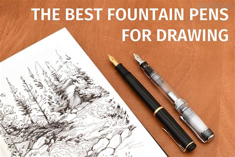 Fountain Pen Drawing Easy ~ 37+ Simple Landscape Drawing Step By Step ...