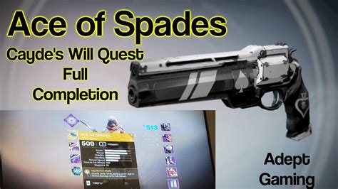 Destiny 2 XB1/PS4 Cayde Six Ace of Spades Quest Completion | Adept Gaming