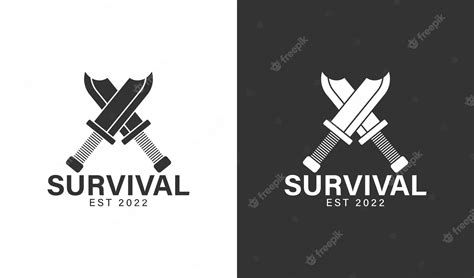 Premium Vector | Survival brand logo simple design