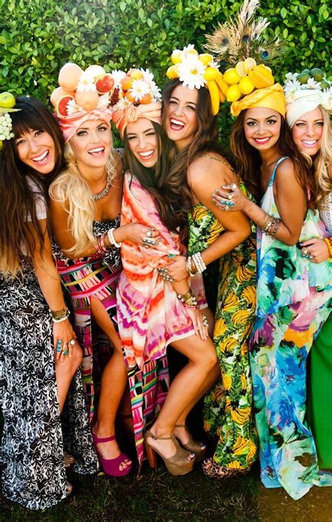 Party at the Pool with the Mumu Fruitheads! | Tropical party outfit ...