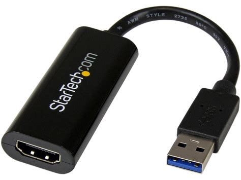 StarTech.com USB32HDES Slim USB 3.0 to HDMI External Video Card Multi ...