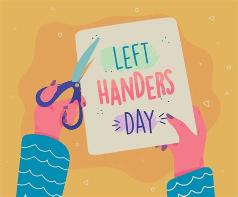 left handers day 10807474 Vector Art at Vecteezy