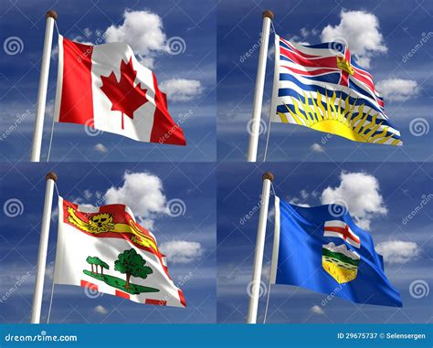 Canadian State Flags stock illustration. Illustration of alberta - 29675737