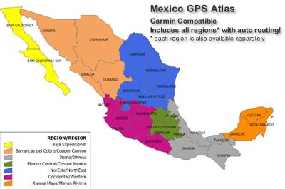 Mexico GPS Atlas V2- All Regions | Mexico Maps | GPS Maps - Mexico and ...