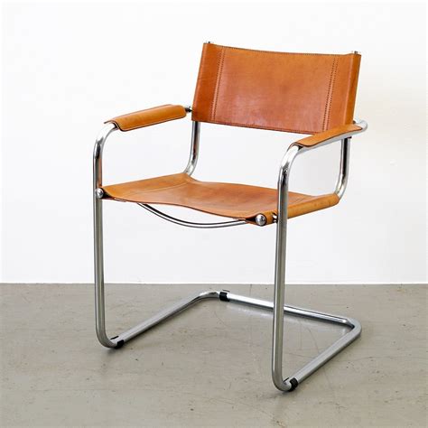 Industrial design Honey-colored leather swinging chair | #96626