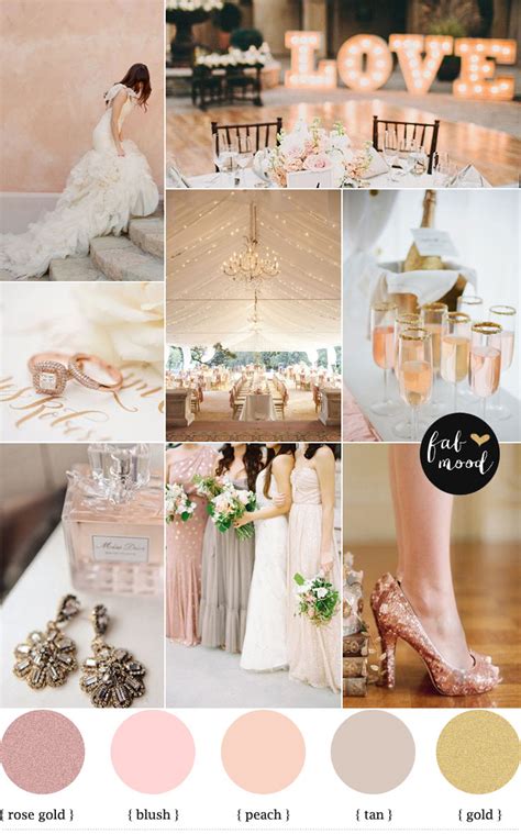 Rose blush gold wedding theme,Wedding Color Palette