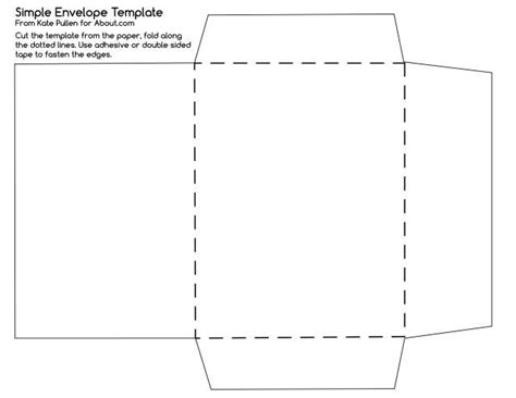 Here's a simple envelope template which will help you make DIY ...