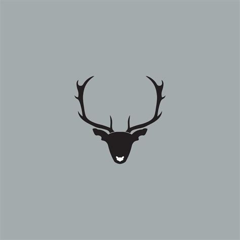 deer logo design in black color 28306753 Vector Art at Vecteezy