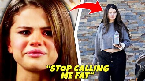 Selena Gomez Responds To HATERS Saying She Is FAT - YouTube